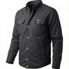 Men’s AAA Armored Canvas Jacket - Camel - Vintage Black