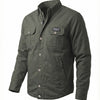 Men's AAA Armored Canvas Jacket - Vintage Black - Olive