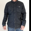 Women's Full Anti-Abrasion Motoshirt, Denim (3 colours) - Black denim