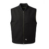 Canvas Motorcycle Vest - with CE 2 back armor - Black