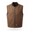 Canvas Motorcycle Vest - with CE 2 back armor - Camel