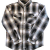 Men's Full Anti-Abrasion Motoshirt – Black + White Plaid - Black + White