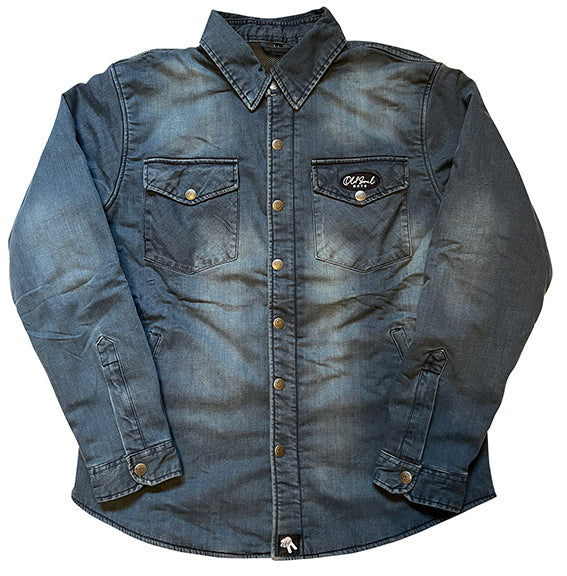 Women's protective kevlar motorcycle shirt