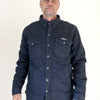 Men's Protective Motorcycle Shirt, Denim - Indigo denim