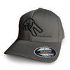 OSM 3D Low Wave FlexFit Hat - Charcoal/Black