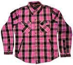 Women's protective kevlar motorcycle shirt