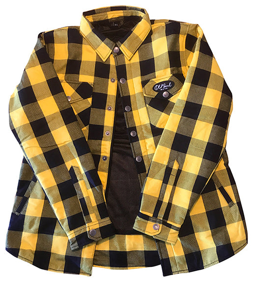 Women's protective kevlar motorcycle shirt