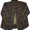 C-Men's Protective Motorcycle Shirts - Buffalo Plaids - Brown/Black