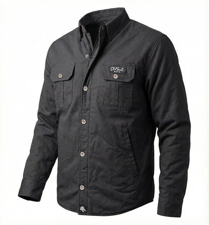Men's AAA Armored Canvas Jacket - Vintage Black