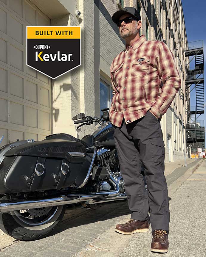 Women Motorcycle Cargo Jeans Pants Reinforced with DuPont™ Kevlar® fiber
