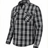 Men's AA Armored Motoshirt - Grid Iron - Black + White
