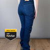 Women's Kevlar Motorcycle Jeans - indigo denim
