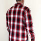 Men's Full Anti-Abrasion Motoshirt – Red + Black Plaid