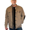 Protective Waterproof Motorcycle Shirt - Class AA, solid colour - Tan