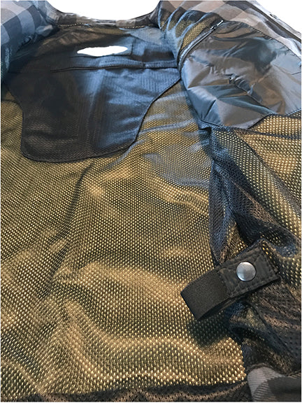 Protective armored motorcycle jacket with full kevlar lining with armor