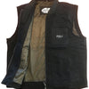 Kevlar Motorcycle Vest - with back armor - Black
